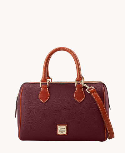 Pebble Grain Barrel Satchel