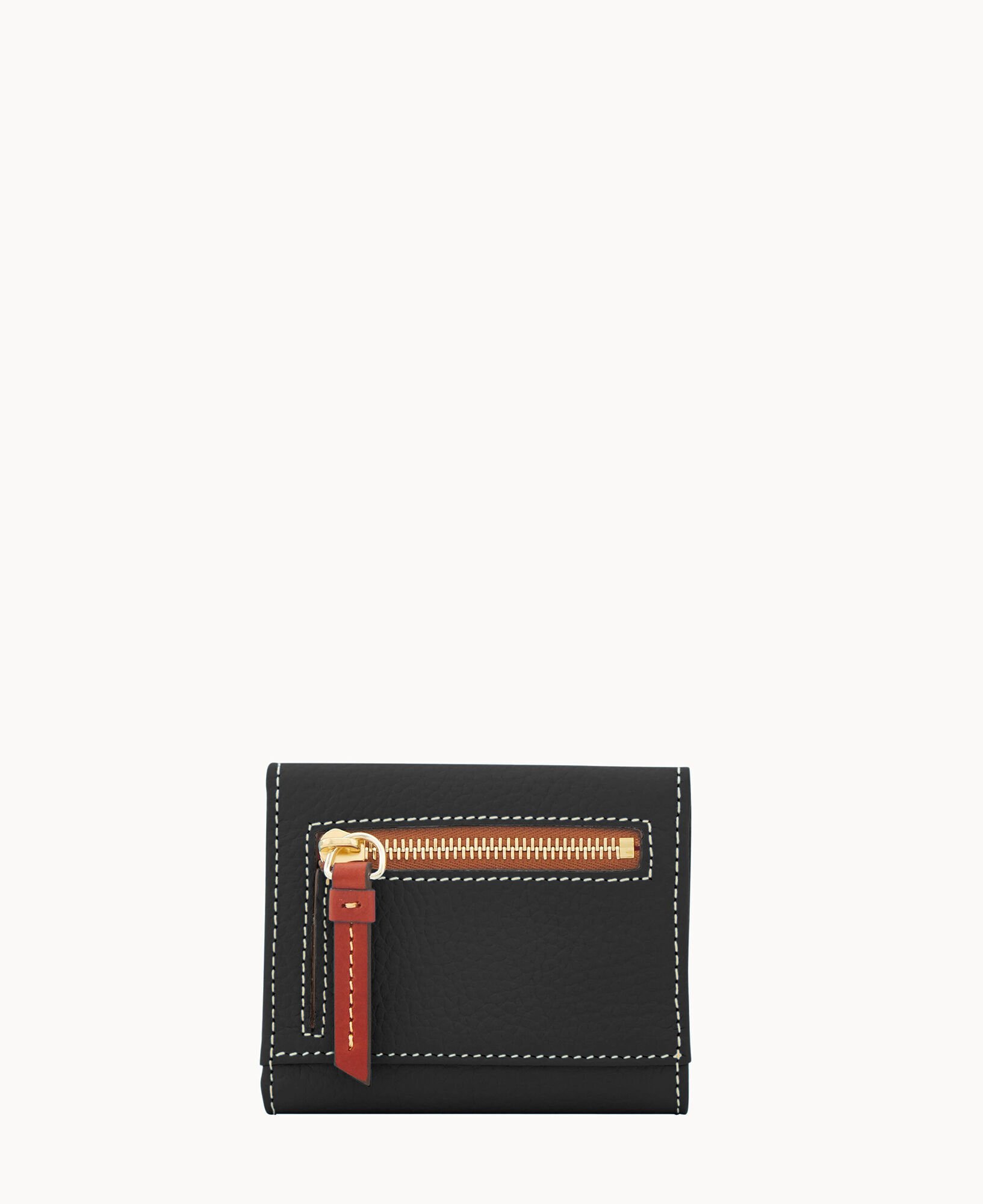 Dooney Bourke Pebble Grain Small Flap Credit Card Wallet
