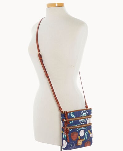 MLB Mariners Triple Zip Crossbody