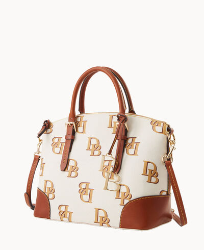Monogram Domed Satchel