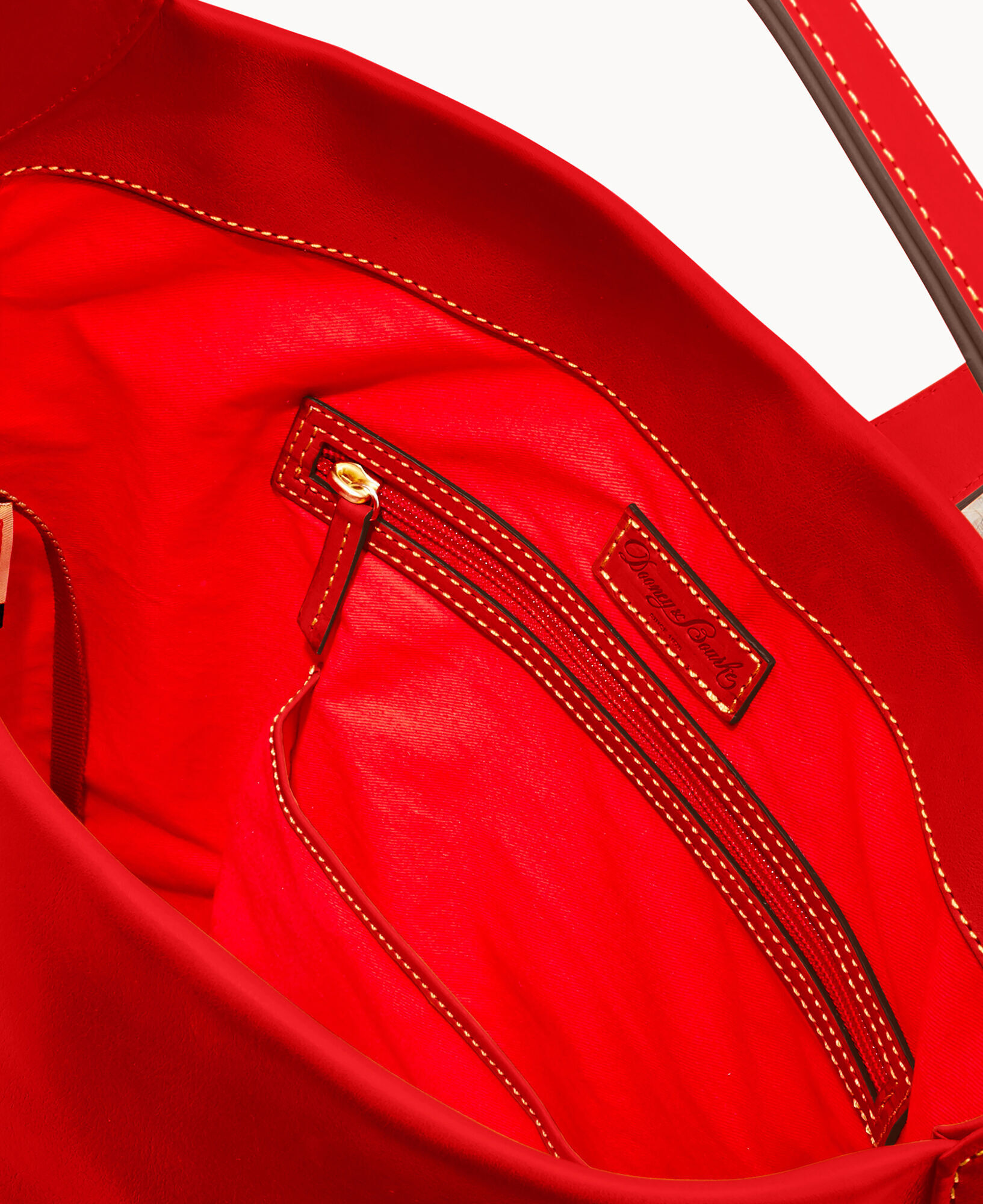 Dooney Bourke Women s Florentine Logo Lock Shoulder Bag in Red