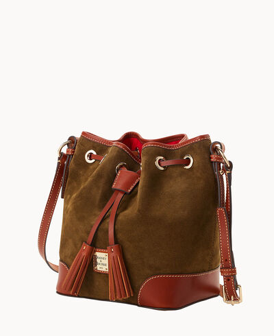 Suede Crossbody Drawstring