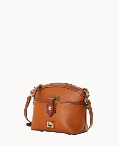 Camden Saffiano Domed Pocket Crossbody