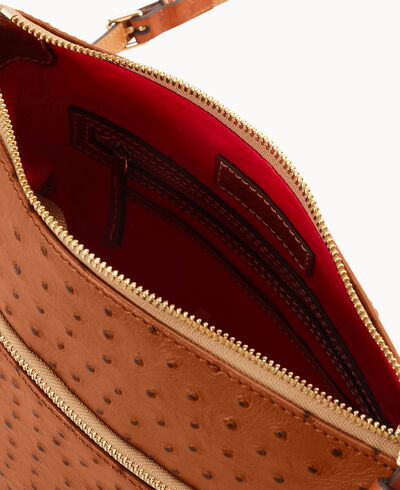 Ostrich Tassel Crossbody