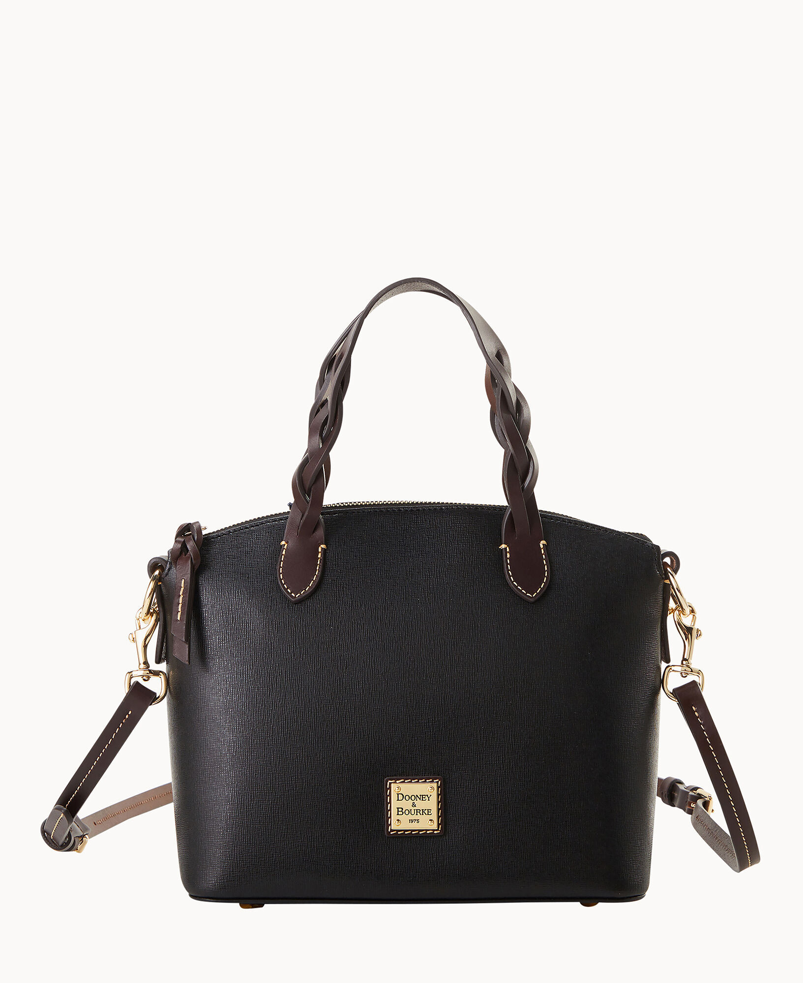 Dooney & Bourke Saffiano Domed Zip Satchel