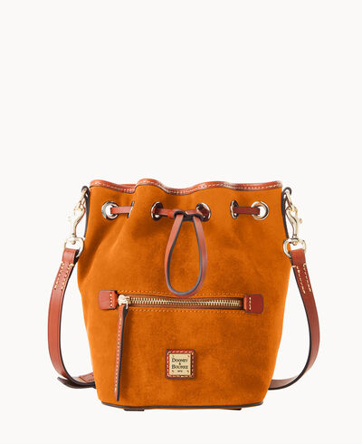 Suede Small Drawstring Crossbody