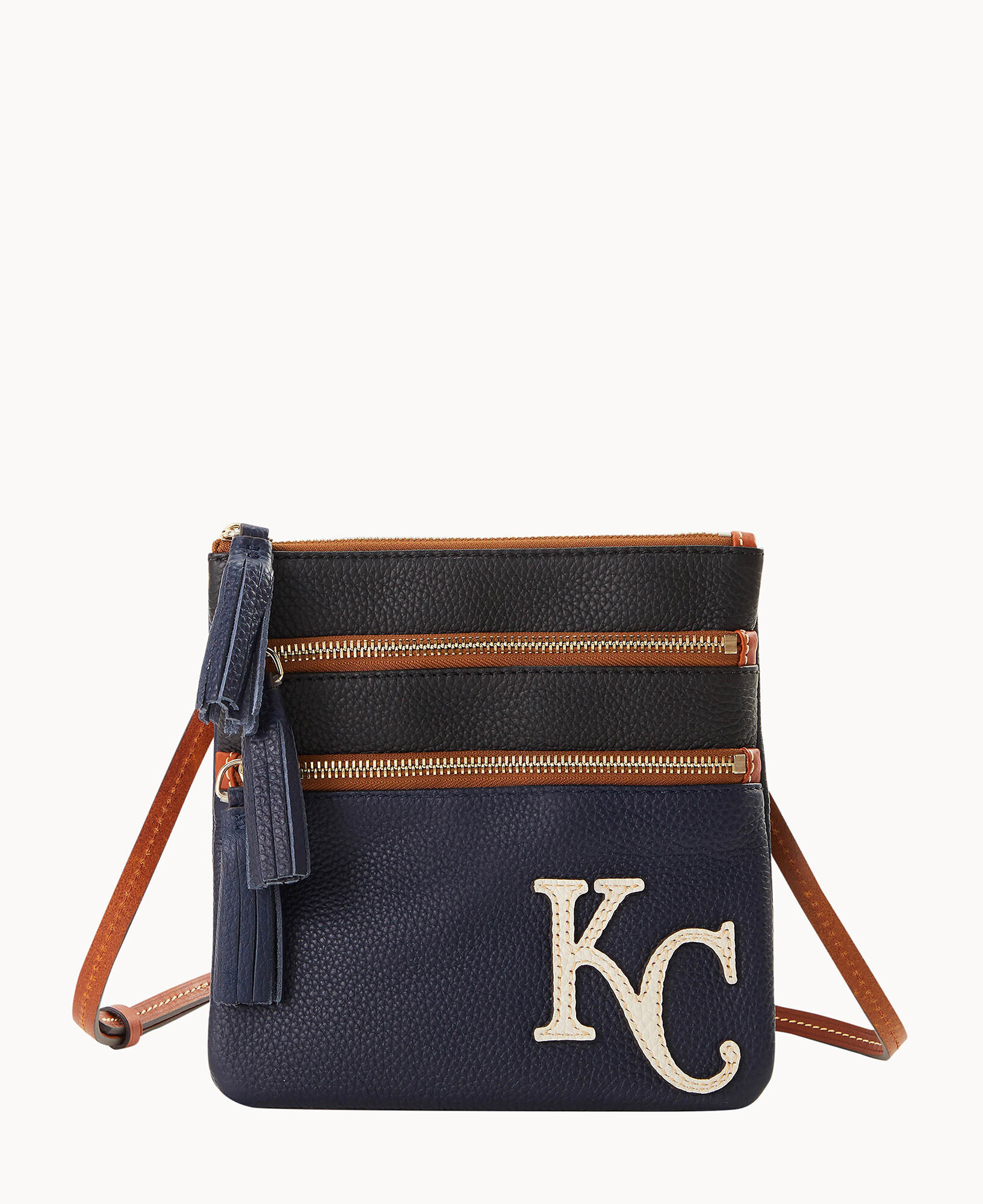 Dooney Bourke MLB Royals Triple Zip Crossbody