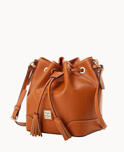 Saffiano Crossbody Drawstring