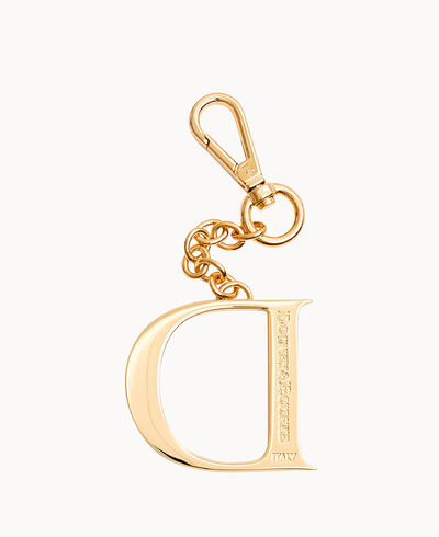 Monogram Pendant Key Chain Letter D