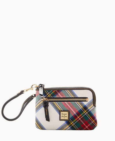 Tartan Zip Around Wristlet