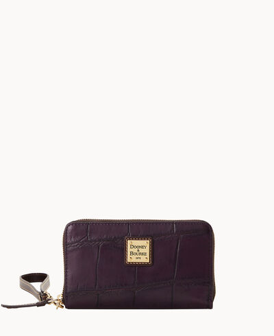 Denison Zip Around Phone Wristlet