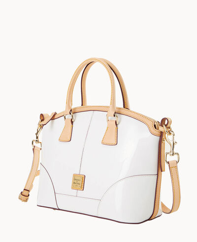 Patent Domed Satchel