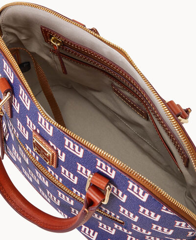 NFL NY Giants Domed Zip Satchel