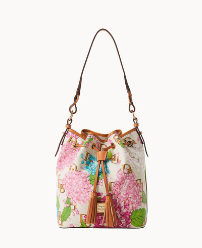 Hydrangea Monogram Tasha Drawstring