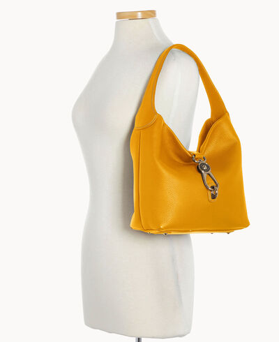Pebble Grain Small Logo Lock Sac