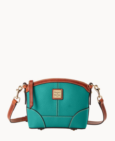 Pebble Grain Mini Domed Crossbody