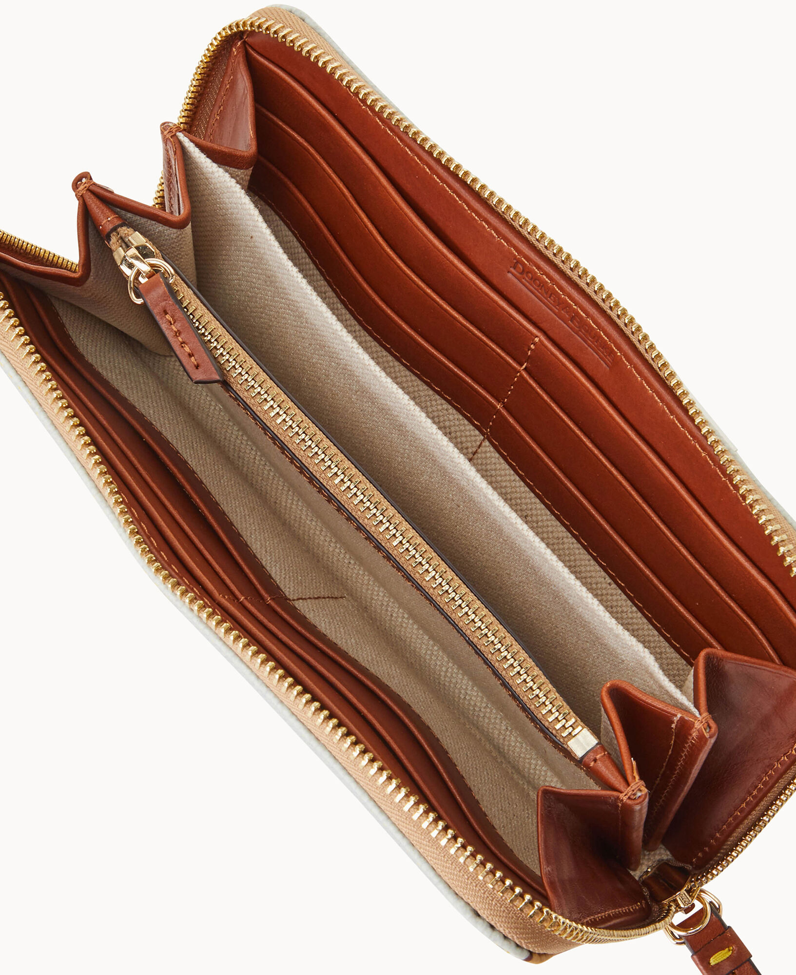 Dooney & Bourke Monogram Large Zip Around Wristlet