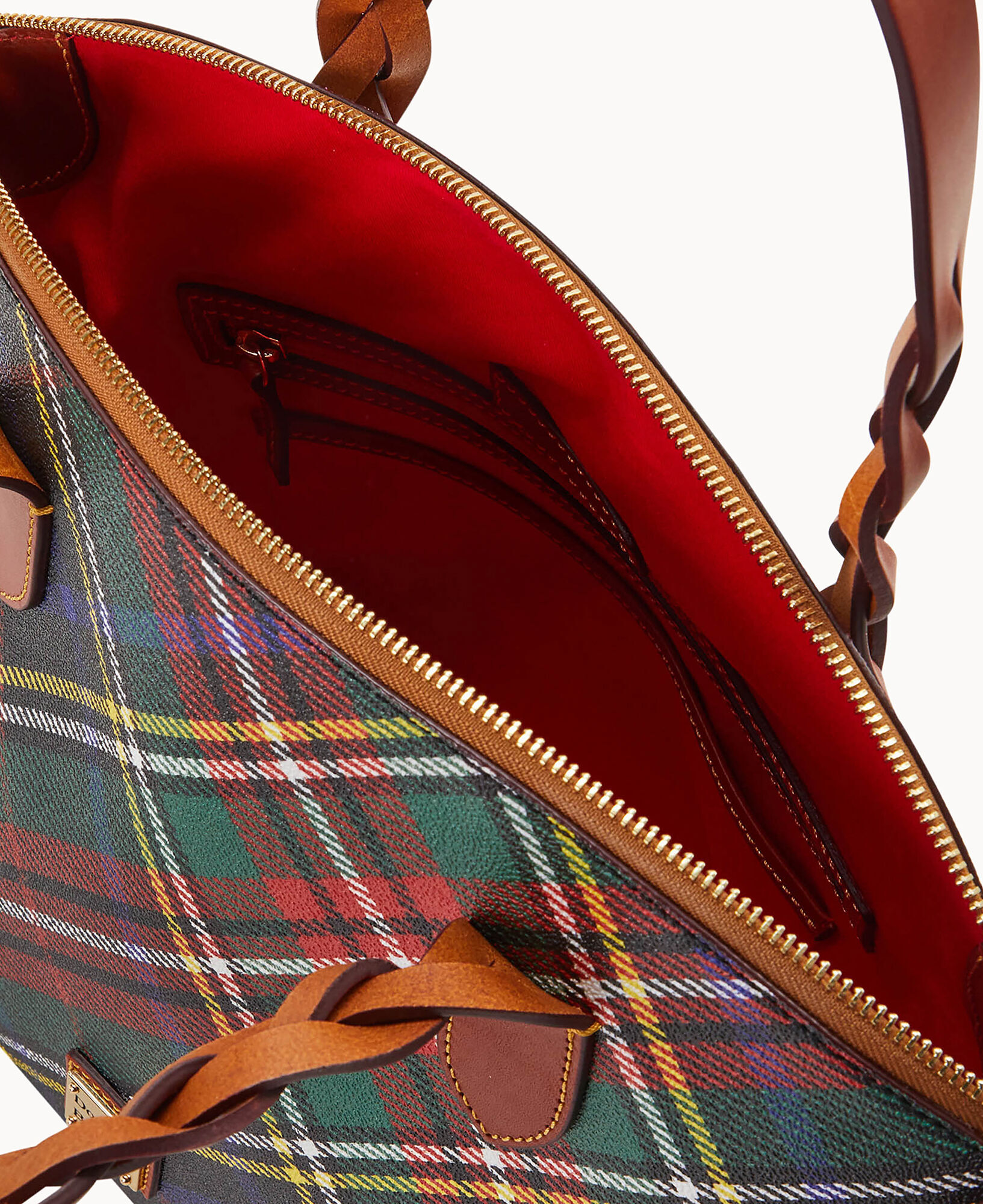 Dooney & bourke tartan plaid celeste satchel clearance