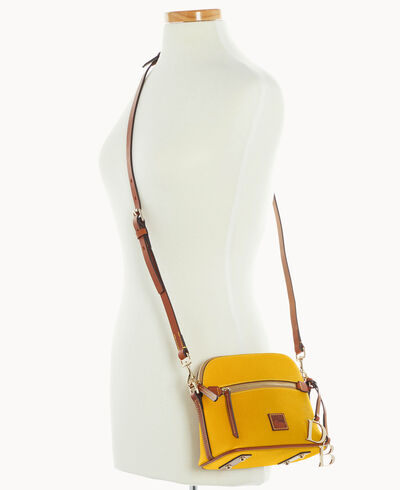 Pebble Grain Domed Crossbody