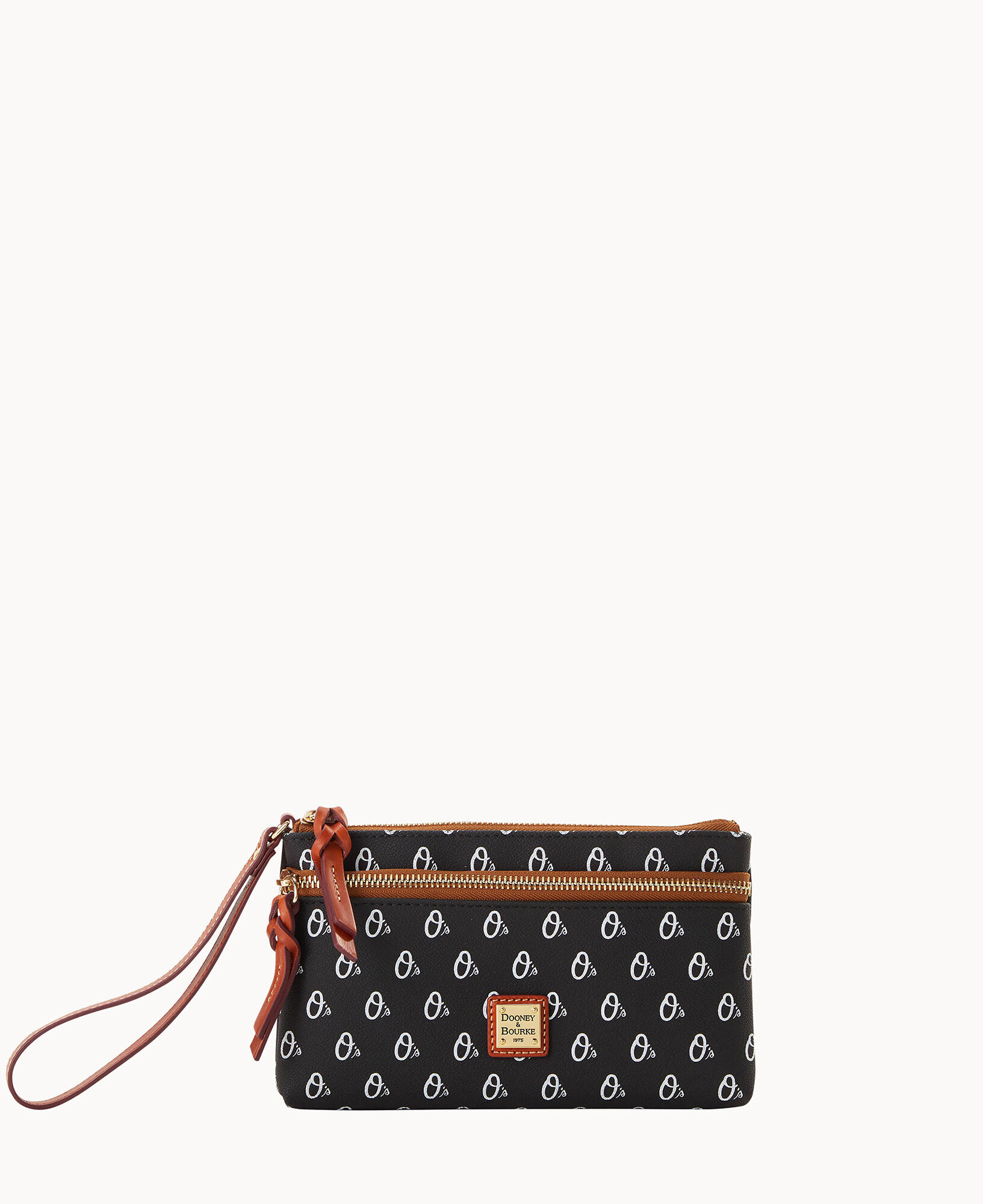 Dooney Bourke MLB Orioles Double Zip Wristlet
