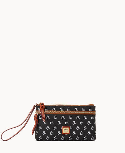 MLB Orioles Double Zip Wristlet