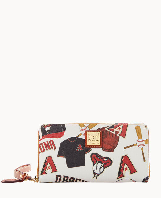 MLB Diamondbacks Large Zip Around Wristlet