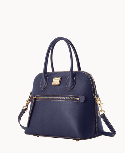 Saffiano Domed Satchel