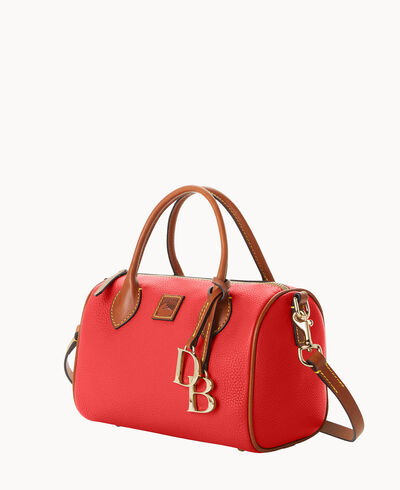 Pebble Grain Barrel Satchel