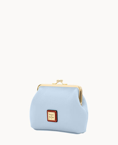 Pebble Grain Large Frame Purse