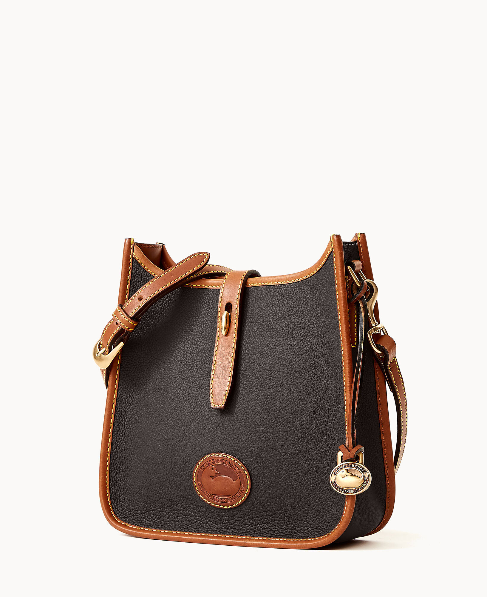 Leather crossbody bag Dooney and Bourke Grey in Leather - 35136974