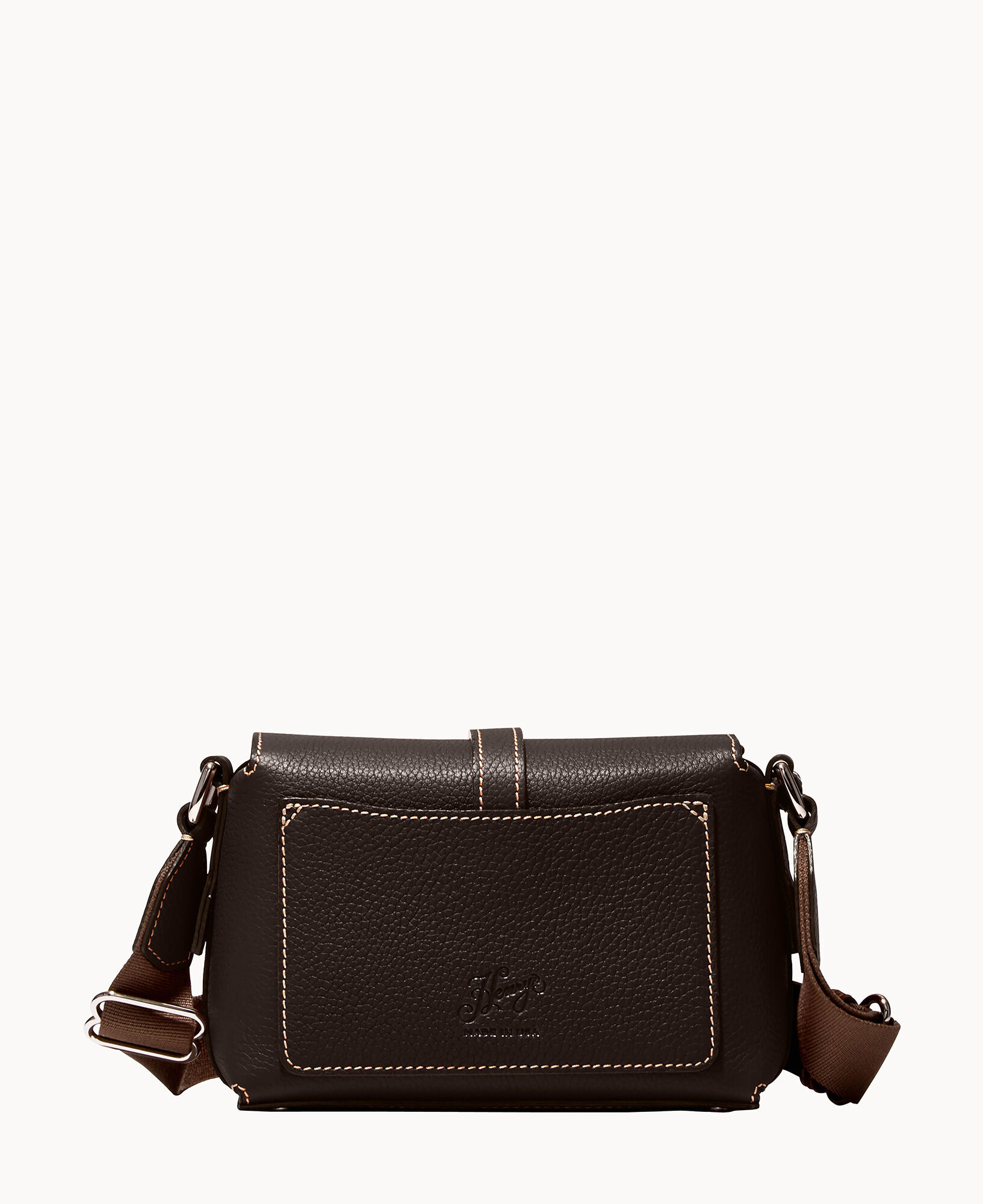 Large foldover crossbody bag top