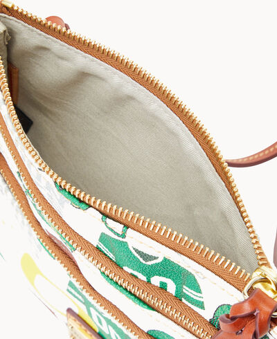Collegiate Oregon N S Triple Zip Crossbody