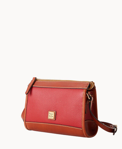 Pebble Grain Zip Crossbody