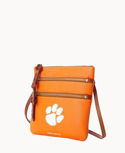 Collegiate Clemson University Triple Zip Crossbody