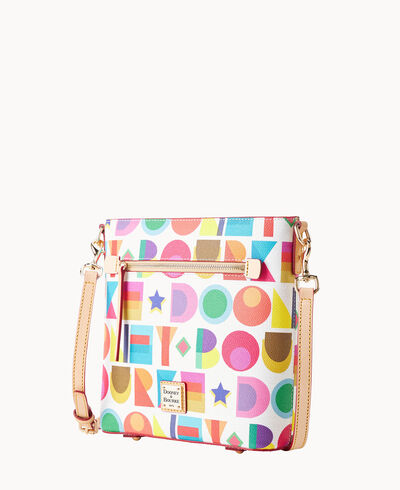 Art Deco Zip Crossbody