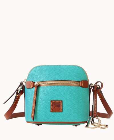 Pebble Grain Mini Domed Crossbody