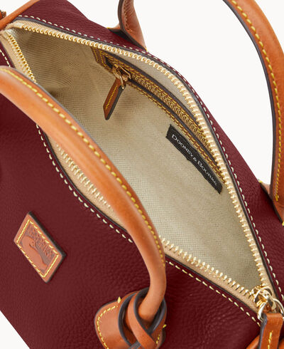 Pebble Grain Barrel Satchel