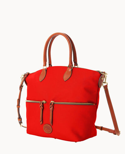 Nylon Large Pocket Satchel