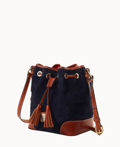 Suede Crossbody Drawstring