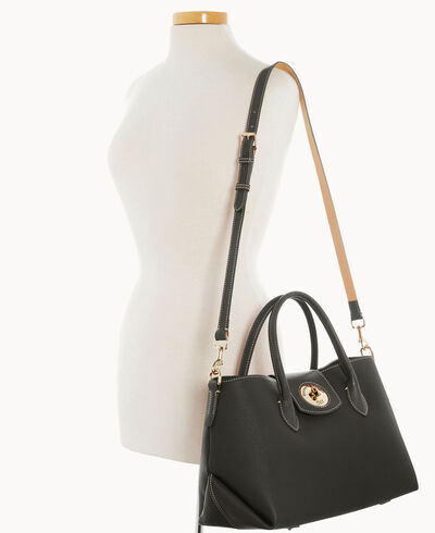 Pebble Turnlock Handle Tote 30