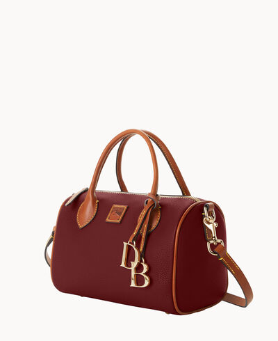Pebble Grain Barrel Satchel