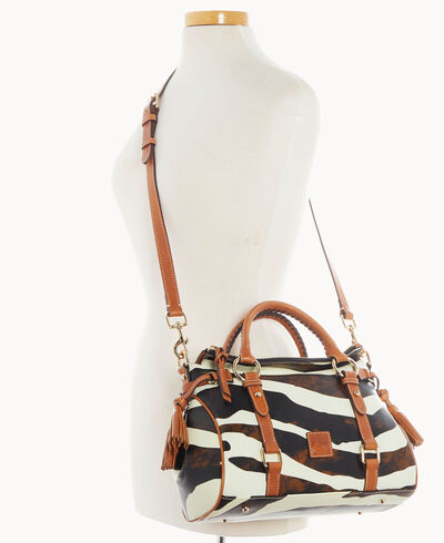 Zebra Leather Satchel