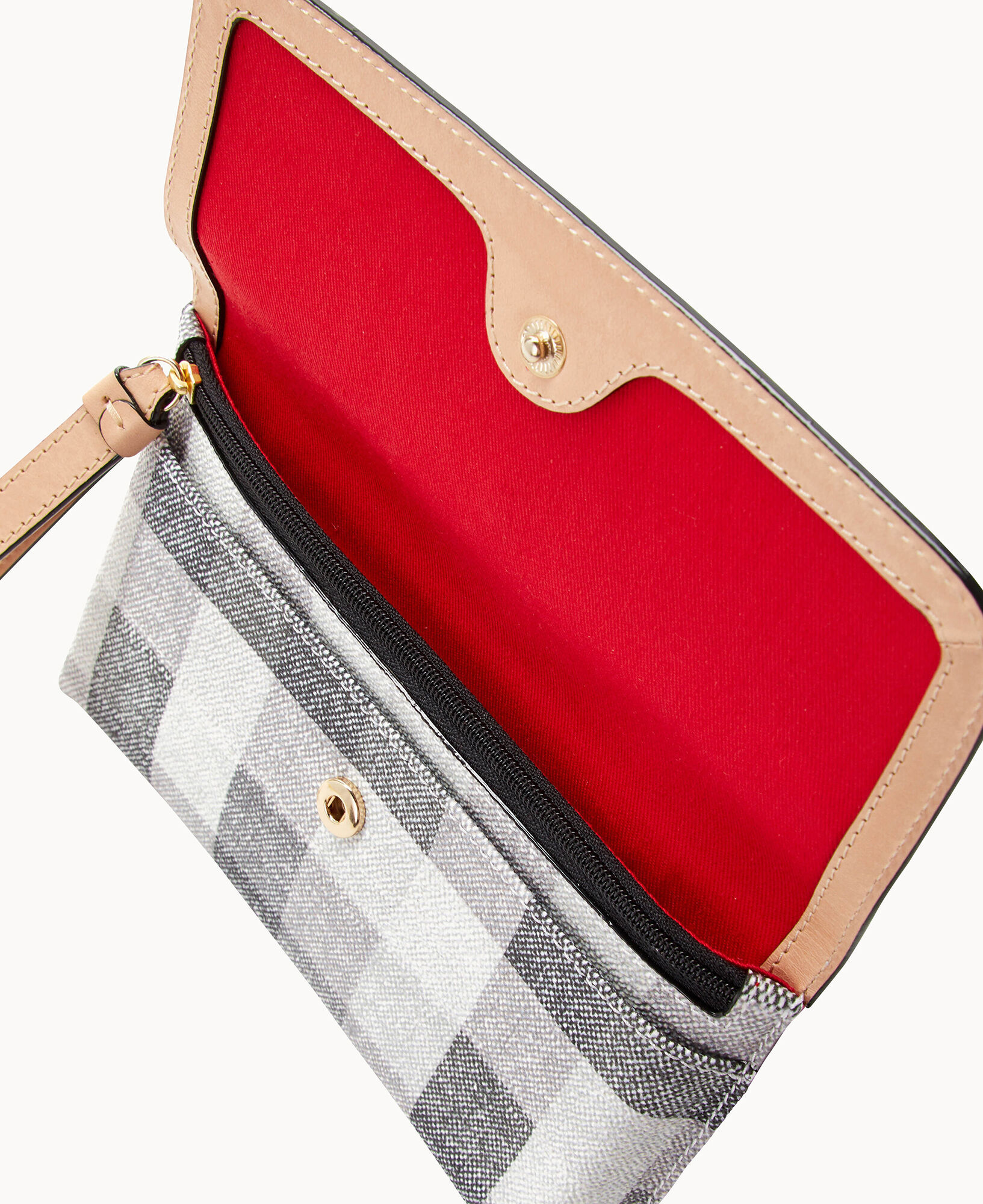 Dooney Bourke Quadretto Check Milly Wristlet