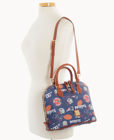 NFL Patriots Zip Zip Satchel
