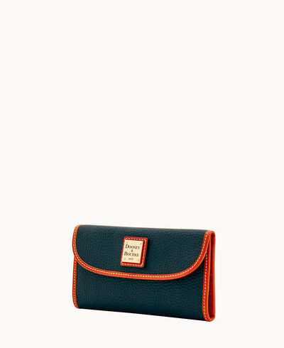 Pebble Grain Continental Clutch