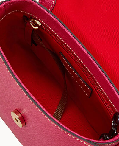 Saffiano Saddle Bag