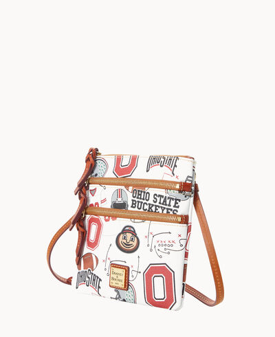 Collegiate Ohio State University N S Triple Zip Crossbody