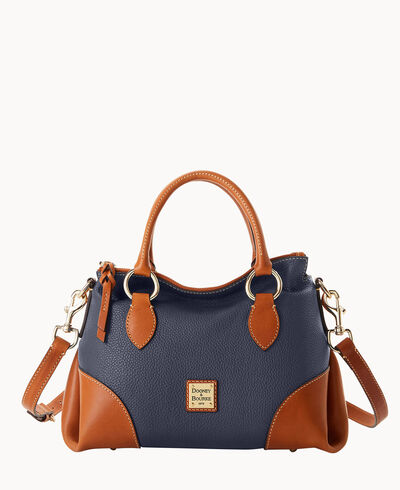 Pebble with Florentine Trim Satchel 30