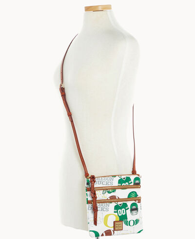 Collegiate Oregon N S Triple Zip Crossbody