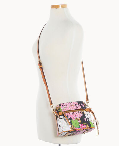 Hydrangea Monogram Domed Crossbody